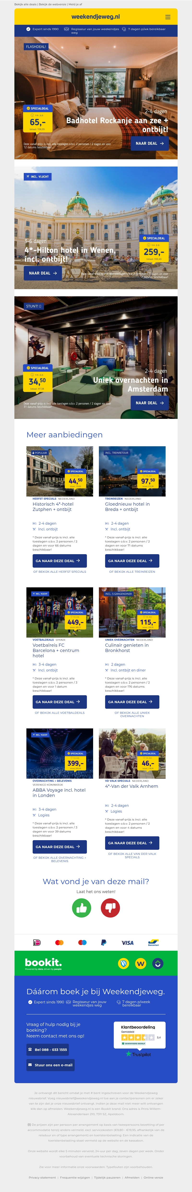Badhotel Rockanje aan de kust + ontbijt v.a. 65 | Stedentrip Wenen + Hilton hotel v.a. 259 p.p.! Badhotel Rockanje aan de kust + ontbijt v.a. 65 | Stedentrip Wenen + Hilton hotel v.a. 259 p.p.!
