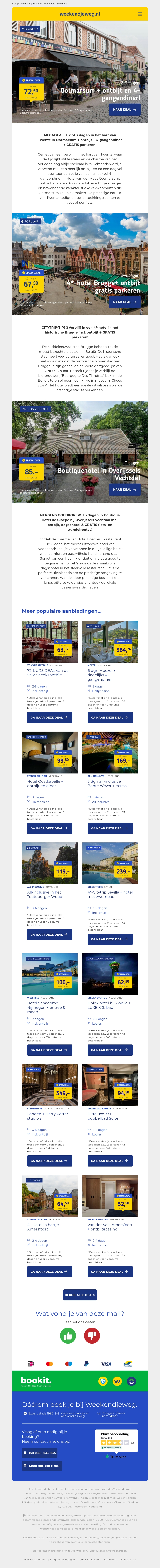 ⭐ HOT DEALS! ⭐ Ootmarsum + ontbijt + 4-gangendiner + GRATIS parkeren 72,50 p.p. | 4*-hotel Brugge + ontbijt + GRATIS parkeren 67,50 p.p. | 3 dgn Overijssels Vechtdal + ontbijt + dagschotel + EXTRA'S 85,- p.p. ⭐ HOT DEALS! ⭐ Ootmarsum + ontbijt + 4-gangendiner + GRATIS parkeren 72,50 p.p. | 4*-hotel Brugge + ontbijt + GRATIS parkeren 67,50 p.p. | 3 dgn Overijssels Vechtdal + ontbijt + dagschotel + EXTRA'S 85,- p.p.