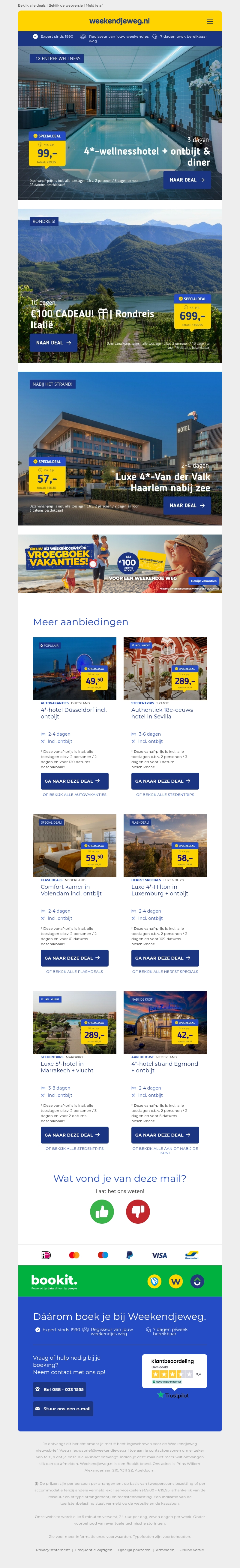 3 dagen wellnessresort Trivium + diner v.a. 99 | 10-daagse rondreis Italiaanse meren v.a. 699 p.p.! 3 dagen wellnessresort Trivium + diner v.a. 99 | 10-daagse rondreis Italiaanse meren v.a. 699 p.p.!