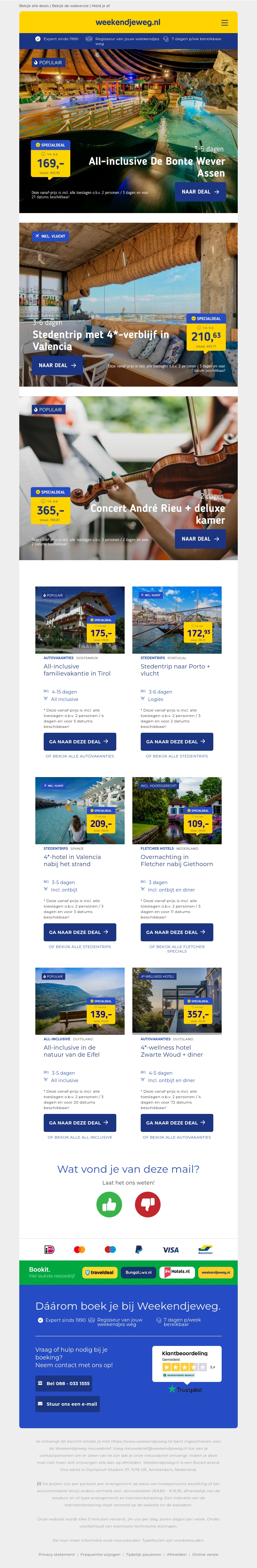 All-inclusive De Bonte Wever Assen v.a. €169 per persoon | Stedentrip met 4*-verblijf in Valencia v.a. €210.63 per persoon & nog veel meer All-inclusive De Bonte Wever Assen v.a. €169 per persoon | Stedentrip met 4*-verblijf in Valencia v.a. €210.63 per persoon & nog veel meer