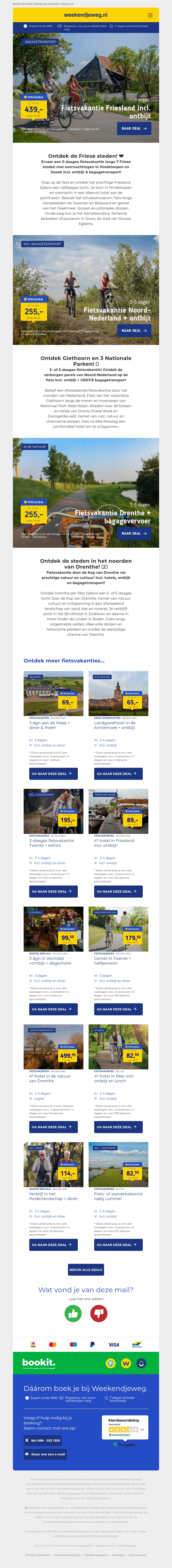 🚲 Complete fietsvakantie incl. ontbijt en bagagevervoer – nu vanaf €255 p.p. 🚲 Complete fietsvakantie incl. ontbijt en bagagevervoer – nu vanaf €255 p.p.