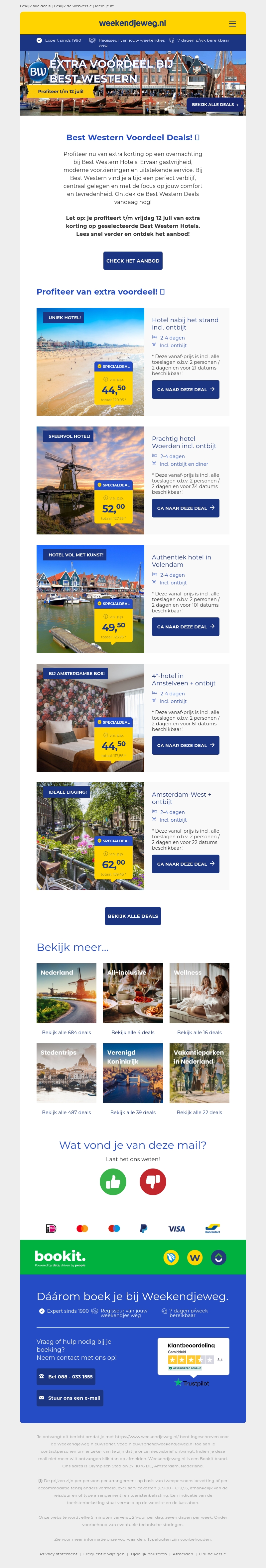 Best Western Voordeel Deals! 🔥 Spotgoedkoop overnachten vanaf €44,50 pp! 🤑 Best Western Voordeel Deals! 🔥 Spotgoedkoop overnachten vanaf €44,50 pp! 🤑