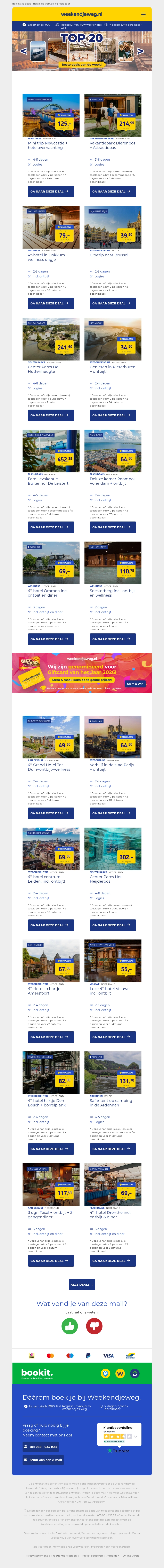 Begin maart goed met 20x MEGADEALS! 💥 Minicruise Newcastle + hotelovernachting v.a. 125,- p.p. | Vakantiepark Dierenbos + AttractiePas v.a. 214,95 & MEER! Begin maart goed met 20x MEGADEALS! 💥 Minicruise Newcastle + hotelovernachting v.a. 125,- p.p. | Vakantiepark Dierenbos + AttractiePas v.a. 214,95 & MEER!