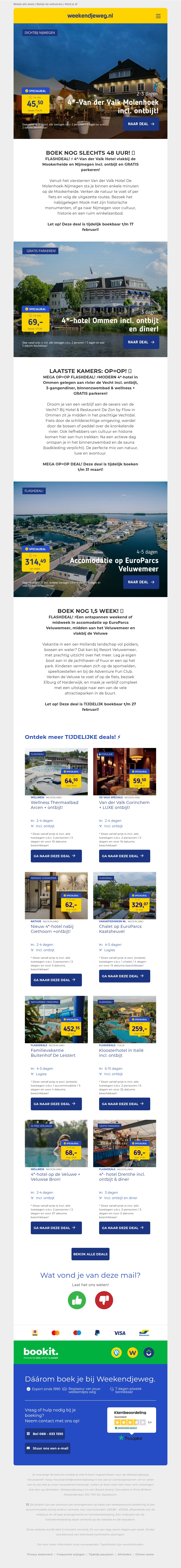 ⏰ LAATSTE KANSJES: 4*-Van der Valk Limburg + ontbijt 45,50 | 3 dgn 4*-hotel Ommen incl. ontbijt + diner 69,- & MEER! 😱🔥 ⏰ LAATSTE KANSJES: 4*-Van der Valk Limburg + ontbijt 45,50 | 3 dgn 4*-hotel Ommen incl. ontbijt + diner 69,- & MEER! 😱🔥