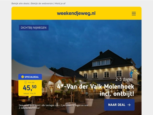 ⏰ LAATSTE KANSJES: 4*-Van der Valk Limburg + ontbijt 45,50 | 3 dgn 4*-hotel Ommen incl. ontbijt + diner 69,- & MEER! 😱🔥