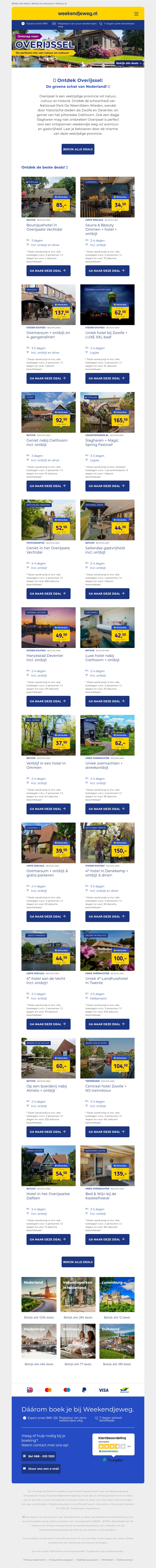💚 Overijssel: Een verborgen parel vol natuur en historie ✨ - Boek nu vanaf SLECHTS 34,50 p.p.! 😱 💚 Overijssel: Een verborgen parel vol natuur en historie ✨ - Boek nu vanaf SLECHTS 34,50 p.p.! 😱