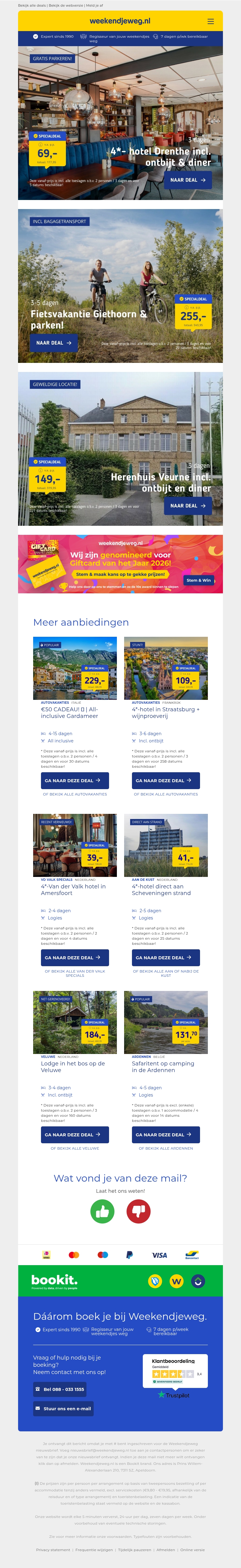 MEGA OP=OP LAST MINUTE⚡ 3 dgn Drenthe + ontbijt & diner 69 | Fietsvakantie Giethoorn & Nationale Parken 255 p.p.! MEGA OP=OP LAST MINUTE⚡ 3 dgn Drenthe + ontbijt & diner 69 | Fietsvakantie Giethoorn & Nationale Parken 255 p.p.!