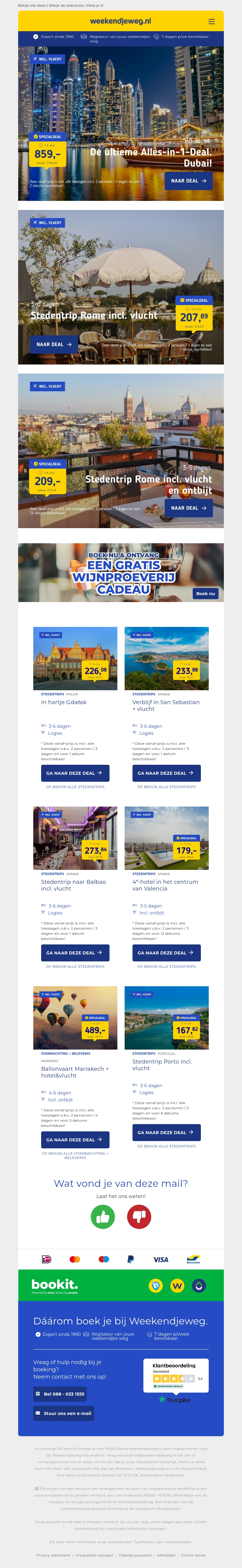 De ultieme Alles-in-1-Deal: Dubai! v.a. €859 per persoon | Stedentrip Rome incl. vlucht v.a. €207.89 per persoon & meer De ultieme Alles-in-1-Deal: Dubai! v.a. €859 per persoon | Stedentrip Rome incl. vlucht v.a. €207.89 per persoon & meer