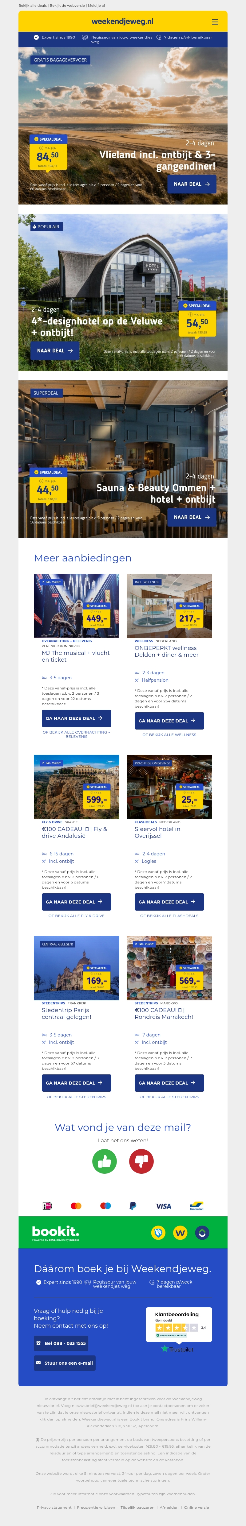 💥 Luxe Vlieland deal + diner, bagagevervoer & meer v.a. 84,50 | Luxe 4*-designhotel op de Veluwe v.a. 54,50 p.p.! 💥 Luxe Vlieland deal + diner, bagagevervoer & meer v.a. 84,50 | Luxe 4*-designhotel op de Veluwe v.a. 54,50 p.p.!
