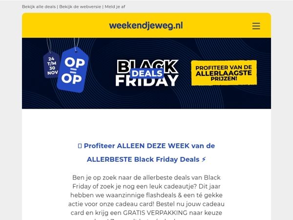 🖤 Black Week is begonnen: profiteer deze week van de ALLERLAAGSTE prijzen! 😱⚡