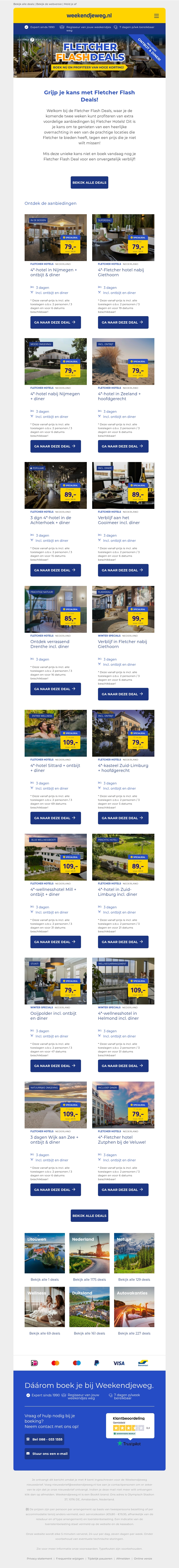 Boek NÚ: Fletcher FLASH Deals! 🔥 Geniet van tijdelijk MEGA voordeel! 🚀 Boek NÚ: Fletcher FLASH Deals! 🔥 Geniet van tijdelijk MEGA voordeel! 🚀