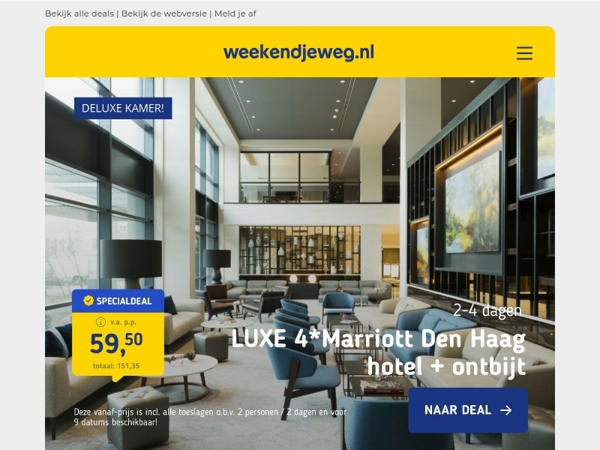 Uitwaaien? 💨 3x kustdeals incl. LUXE 4*-hotel & ontbijt vanaf 47,- p.p.! 🏖️