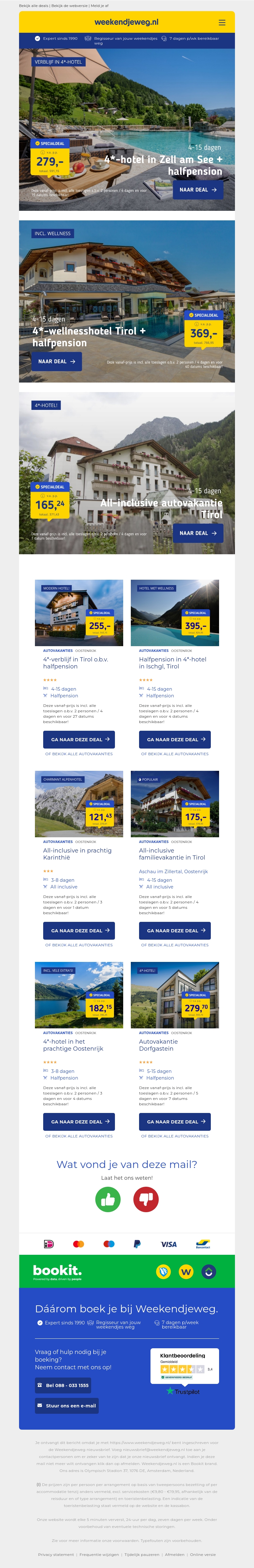 Oostenrijk | 4*-hotel in Zell am See + halfpension v.a. €279 per persoon & nog veel meer Oostenrijk | 4*-hotel in Zell am See + halfpension v.a. €279 per persoon & nog veel meer