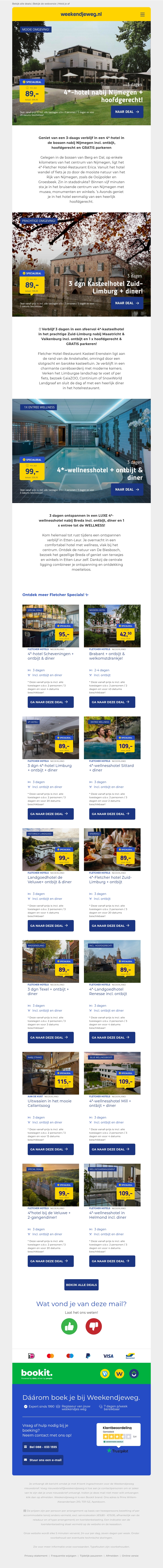 ✨ Fletcher Specials: 4*-hotel incl. ontbijt & diner v.a. €89,- p.p.! 😱 ✨ Fletcher Specials: 4*-hotel incl. ontbijt & diner v.a. €89,- p.p.! 😱