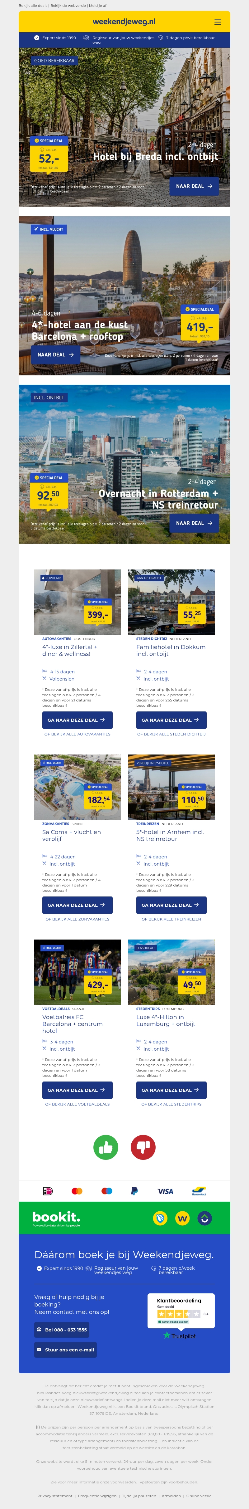 2/3/4 dgn Breda + ontbijt v.a. 52 | Stedentrip Barcelona + LUXE hotel met rooftop v.a. 379 p.p.! ✈️ 2/3/4 dgn Breda + ontbijt v.a. 52 | Stedentrip Barcelona + LUXE hotel met rooftop v.a. 379 p.p.! ✈️