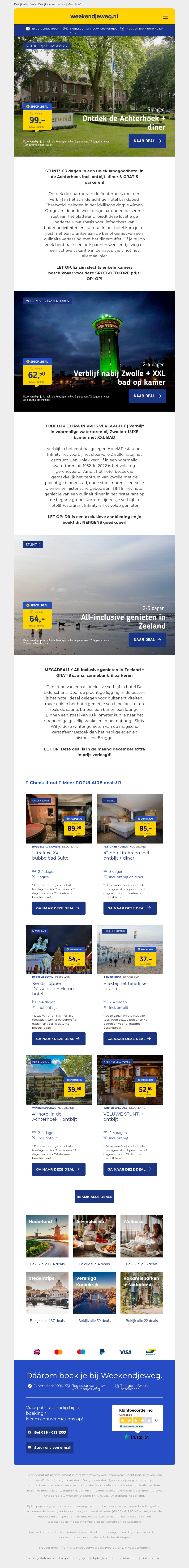 RAZEND POPULAIR! 🔥 3 dgn landgoedhotel Achterhoek + ontbijt + diner & GRATIS parkeren €99 pp & MEER! 😱 RAZEND POPULAIR! 🔥 3 dgn landgoedhotel Achterhoek + ontbijt + diner & GRATIS parkeren €99 pp & MEER! 😱