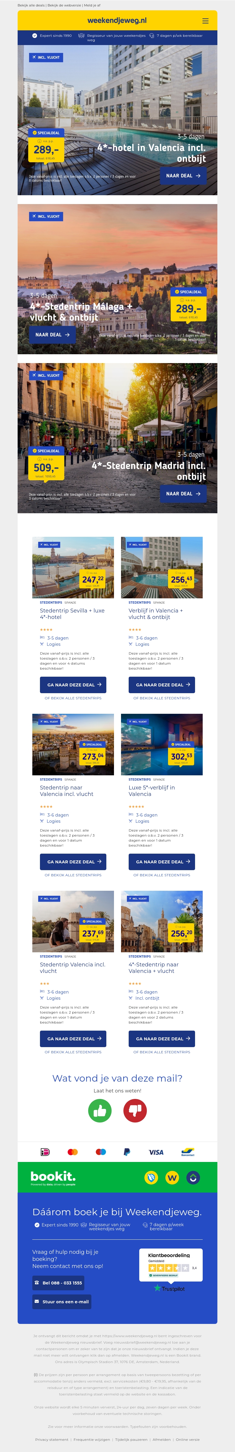 Spanje | 4*-hotel in Valencia incl. ontbijt v.a. €289 per persoon & nog veel meer Spanje | 4*-hotel in Valencia incl. ontbijt v.a. €289 per persoon & nog veel meer