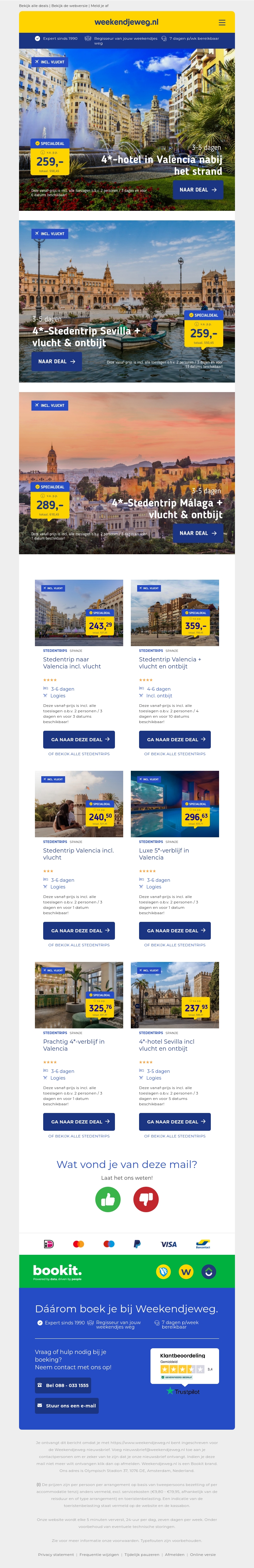 Spanje | 4*-hotel in Valencia nabij het strand v.a. €259 per persoon & nog veel meer Spanje | 4*-hotel in Valencia nabij het strand v.a. €259 per persoon & nog veel meer