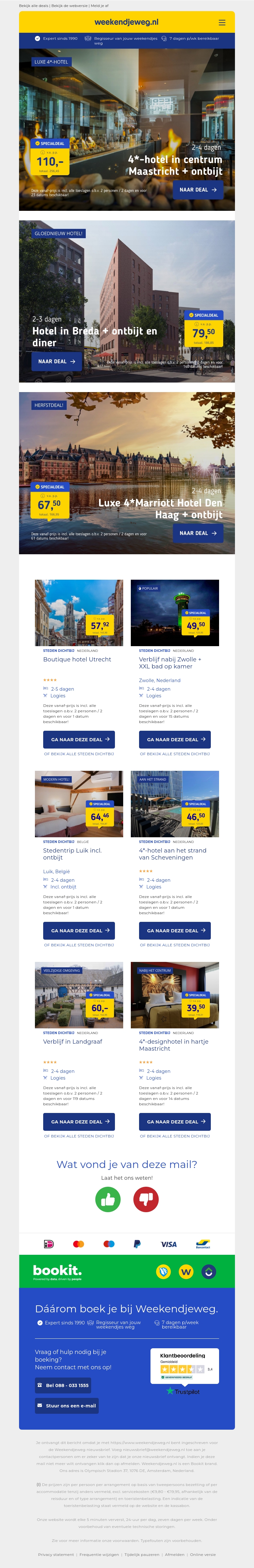 Steden dichtbij | 4*-hotel in centrum Maastricht + ontbijt v.a. €110 per persoon & nog veel meer Steden dichtbij | 4*-hotel in centrum Maastricht + ontbijt v.a. €110 per persoon & nog veel meer