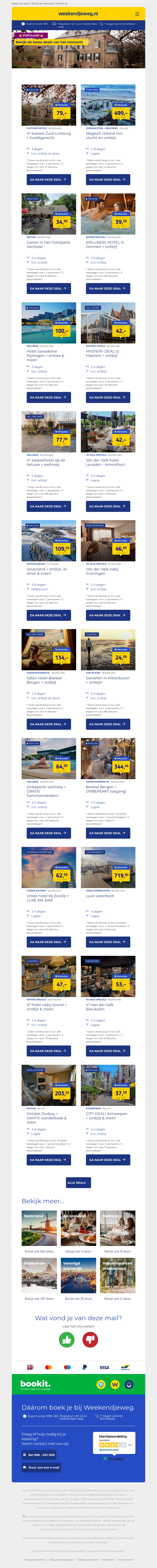Topkeuzes van het moment! 🌟 4*-Kasteelhotel Limburg + ontbijt & diner 79 | Magische IJSLAND trip 499 | Wellness in Ommen + ontbijt 39,50 & meer! Topkeuzes van het moment! 🌟 4*-Kasteelhotel Limburg + ontbijt & diner 79 | Magische IJSLAND trip 499 | Wellness in Ommen + ontbijt 39,50 & meer!