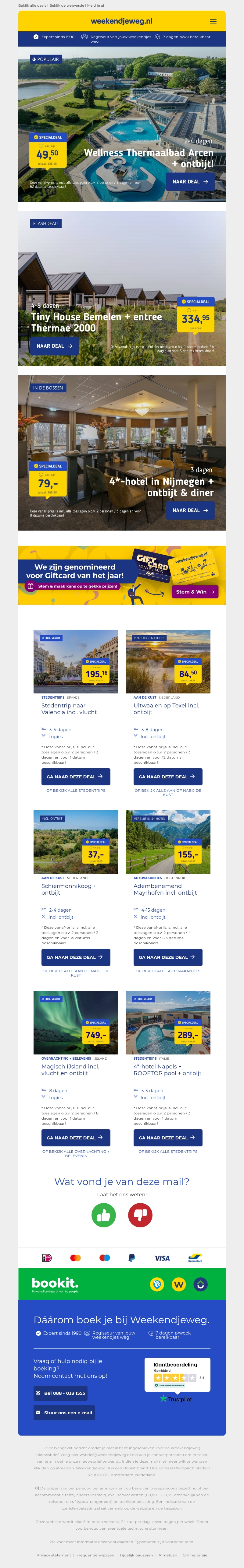 Tijdelijke Deals! ⏰ Onbeperkt Thermaalbad Arcen + ontbijt v.a. 49,50 p.p. | Tiny House nabij Maastricht + Thermae 2000 v.a. 334,95 per acco & meer! Tijdelijke Deals! ⏰ Onbeperkt Thermaalbad Arcen + ontbijt v.a. 49,50 p.p. | Tiny House nabij Maastricht + Thermae 2000 v.a. 334,95 per acco & meer!