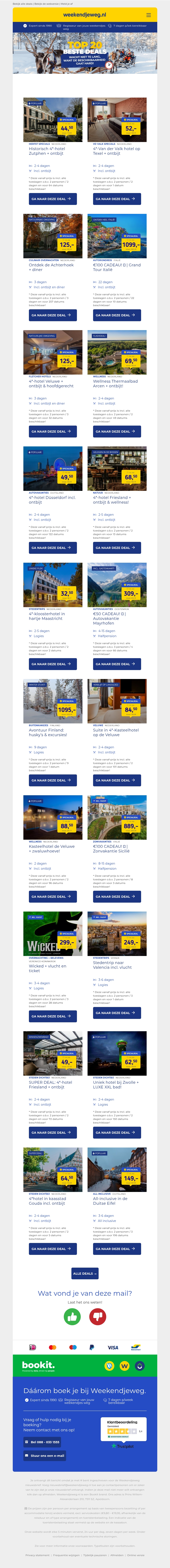 Top 20 deals! 🎯 Historisch hotel Zutphen 44,50 | Van der Valk Texel 52 | 3 dgn Achterhoek + diner 125 & meer! Top 20 deals! 🎯 Historisch hotel Zutphen 44,50 | Van der Valk Texel 52 | 3 dgn Achterhoek + diner 125 & meer!