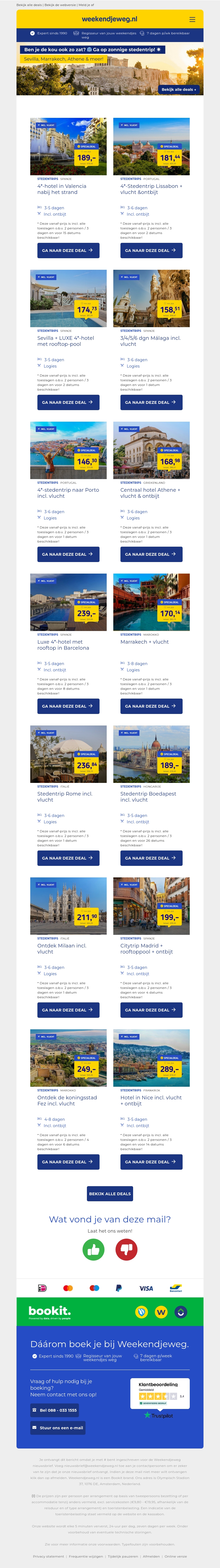 🥶 Ontsnap aan de kou: ga op zonnige stedentrip vanaf €! ☀️✈️ 🥶 Ontsnap aan de kou: ga op zonnige stedentrip vanaf €! ☀️✈️