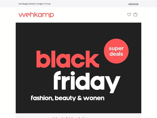 Black Friday is begonnen! 🔥