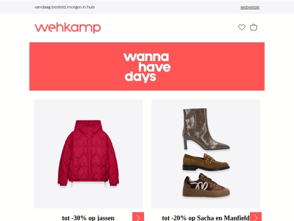 Wannahave Days! 🛍️ Tot -60% op fashion, beauty en wonen