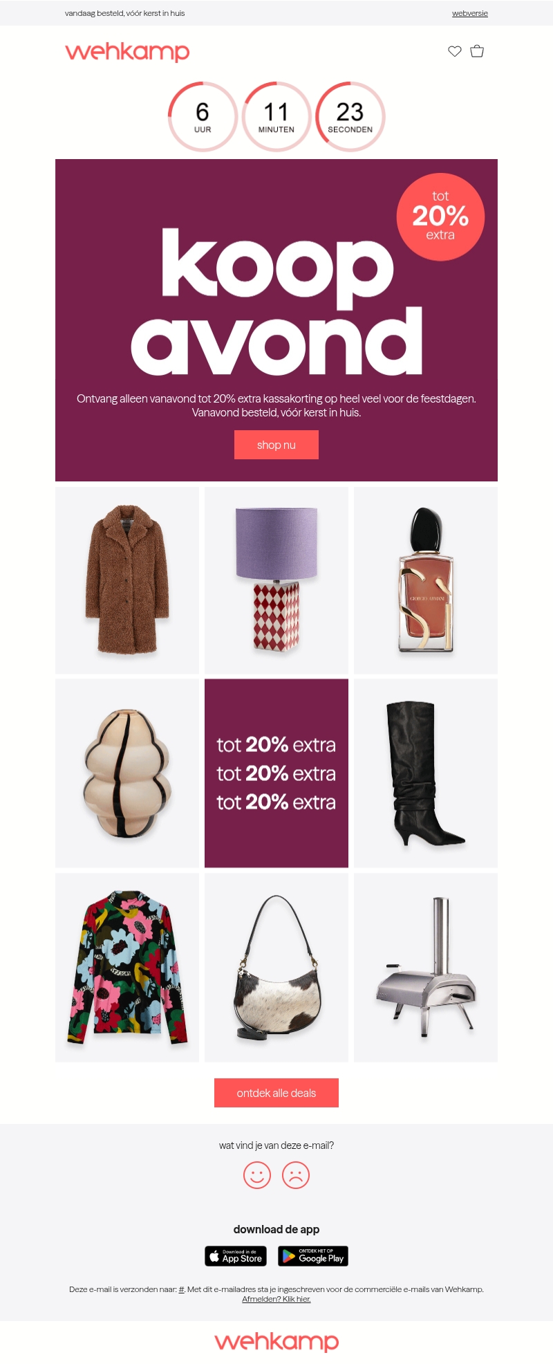 Koopavond: tot 20% extra kassakorting ๐จ Koopavond: tot 20% extra kassakorting ๐จ