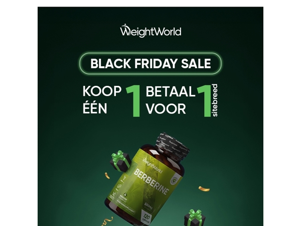 Black Friday is hier 🖤