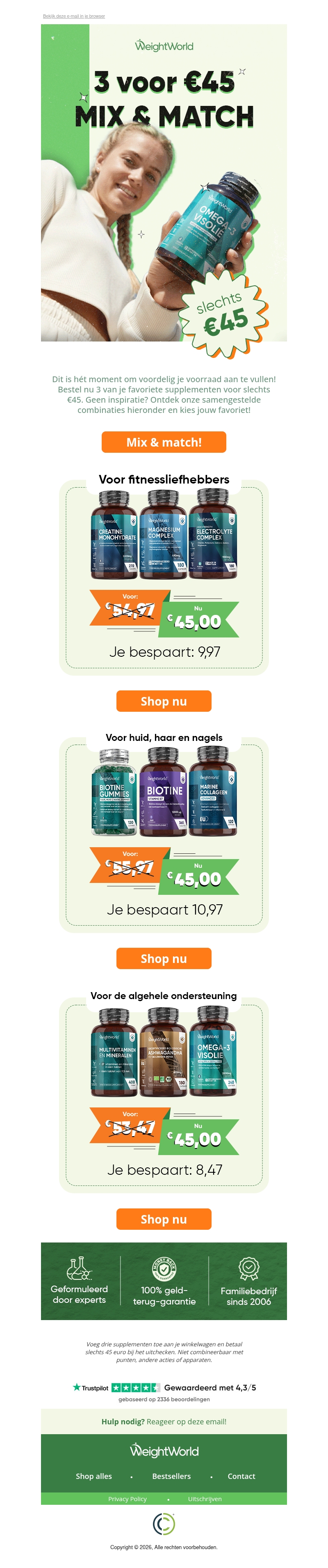 3 voor €45!? 😱 3 voor €45!? 😱