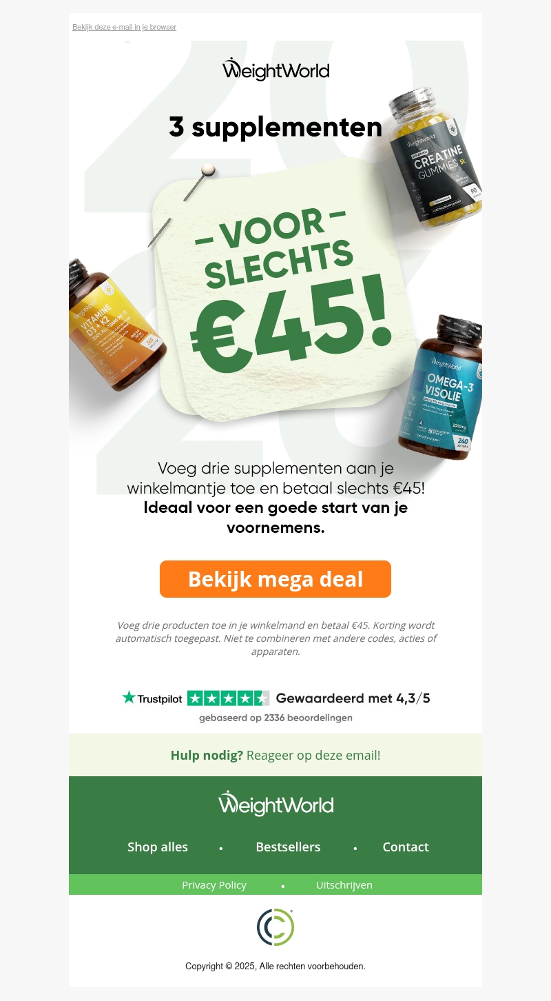 Mix & match: 3 voor β¬45 π Mix & match: 3 voor β¬45 π