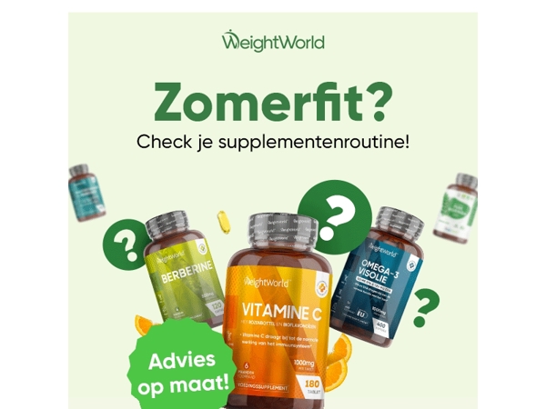 ☀️ Zomerfit? Check je supplementenroutine!