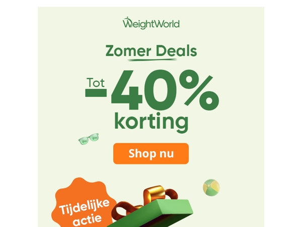 Nu tot 40% korting op hoge kwaliteit supplementen