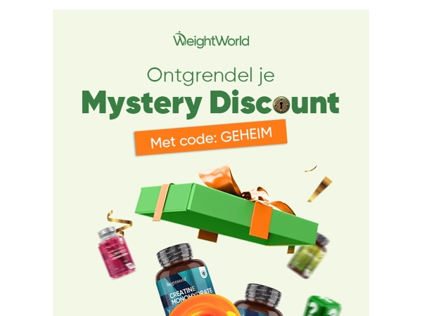 Shh… Je geheime korting wacht op je 🎁