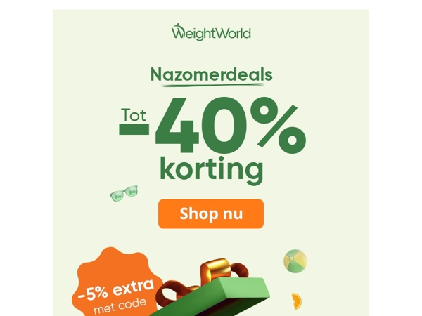 Nu tot 40% korting op hoge kwaliteit supplementen