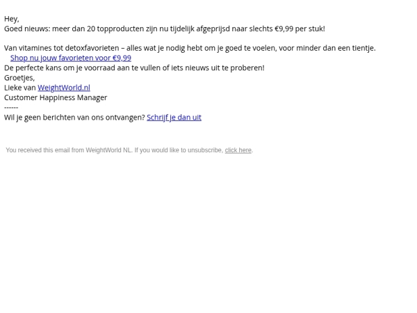 Deze toppers nu voor slechts €9,99 🔥