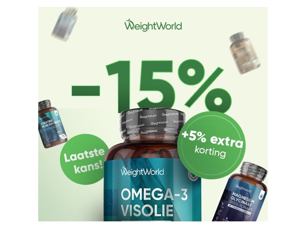 🍁 Laatste kans: 15% korting op supplementen