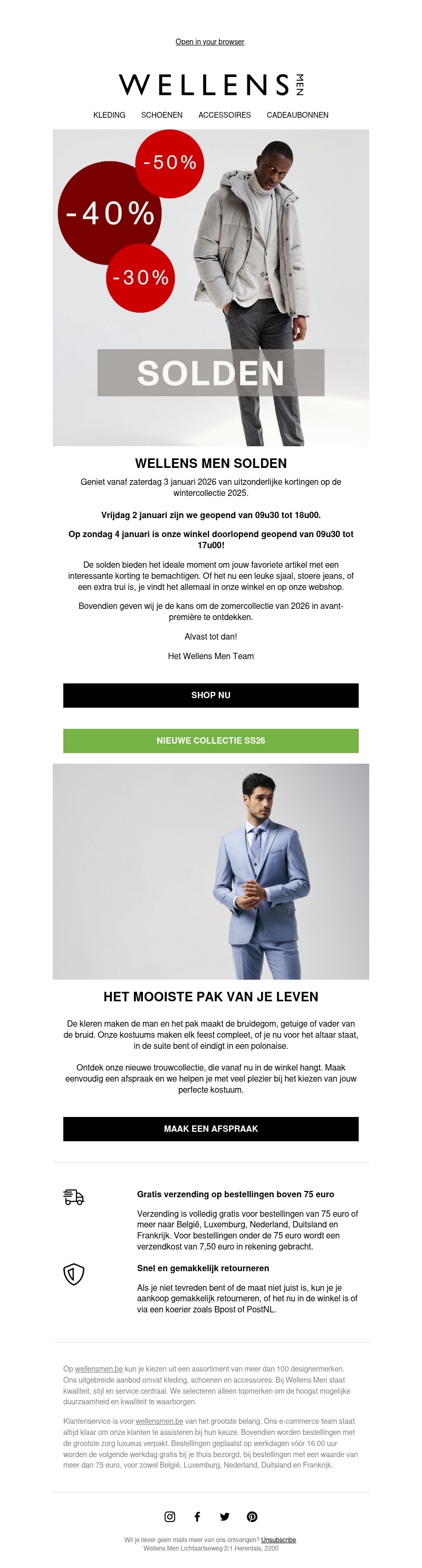 Klaar om te shoppen? Solden met kortingen tot -50% Klaar om te shoppen? Solden met kortingen tot -50%