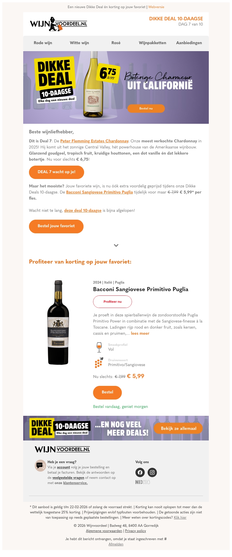 Dikke Deal 7 | Chardonnay met veel charme Dikke Deal 7 | Chardonnay met veel charme
