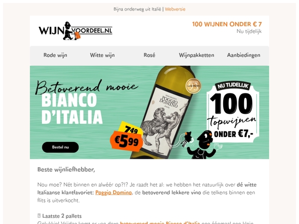 Klantfavoriet Poggio nú 5.99