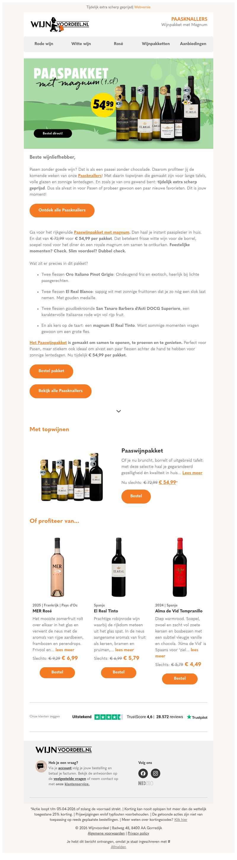 Paaswijnpakket met magnum 🌷🐣 Paaswijnpakket met magnum 🌷🐣