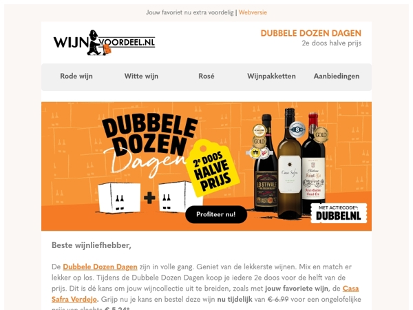 Casa Safra Verdejo nu 2e doos halve prijs