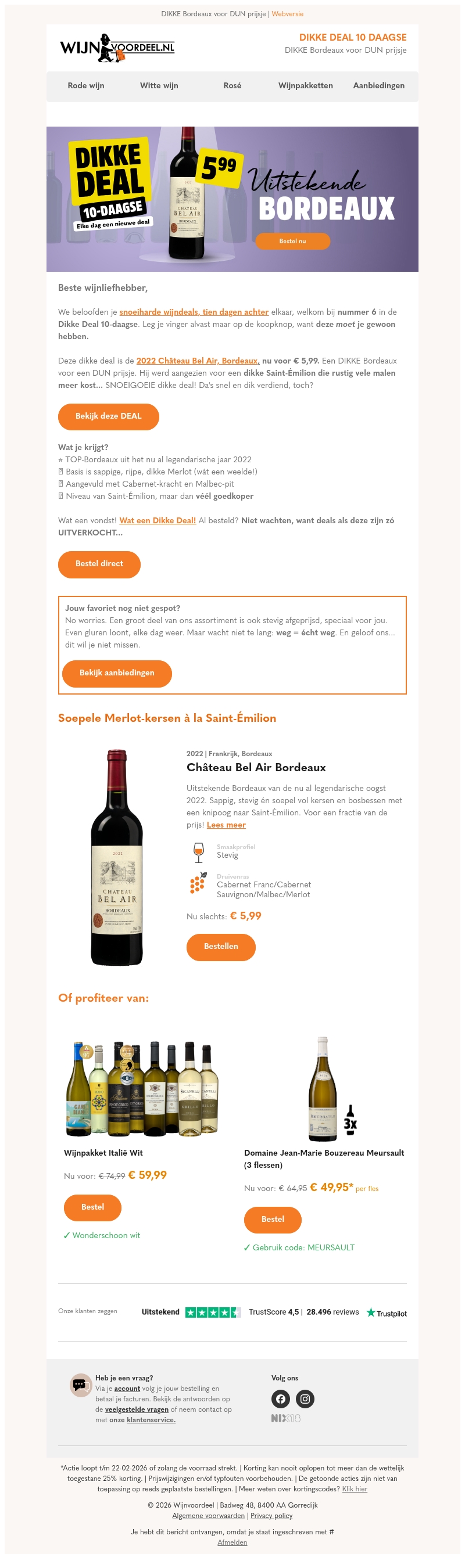 DIKKE Bordeaux voor DUN prijsje DIKKE Bordeaux voor DUN prijsje