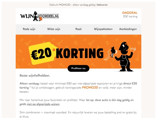 Alleen vandaag: €20 korting