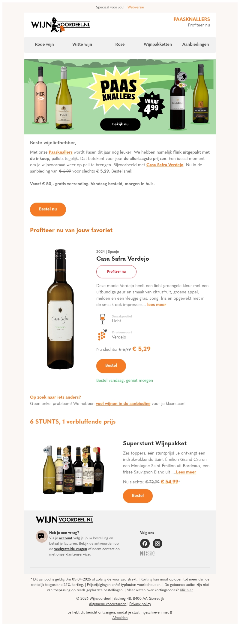 WOW! Casa Safra Verdejo nu met paaskorting🐣🐰🌷 WOW! Casa Safra Verdejo nu met paaskorting🐣🐰🌷