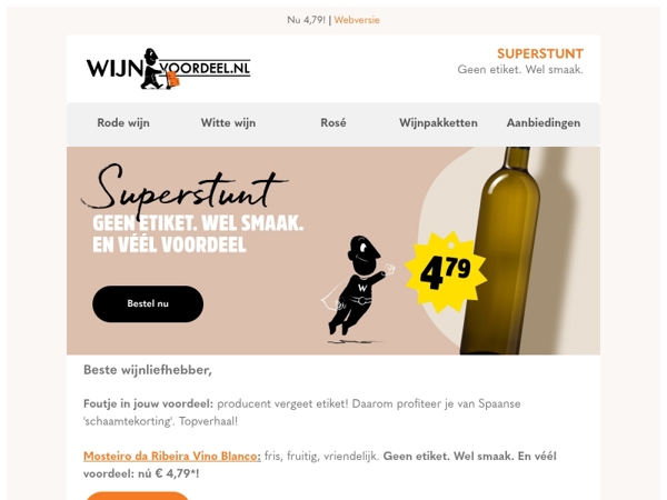 SUPERSTUNT | Oeps… Spaans foutje = jouw voordeeltje!