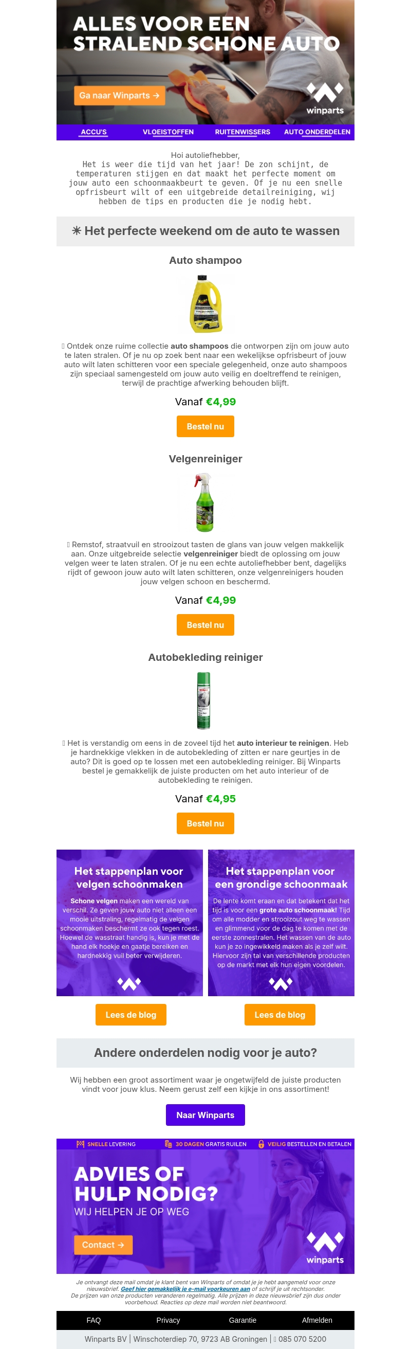 ☀️ Maak je auto klaar voor de lente ☀️ Maak je auto klaar voor de lente