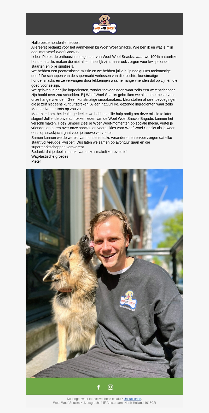 Welkom bij WoefWoefSnacks Welkom bij WoefWoefSnacks